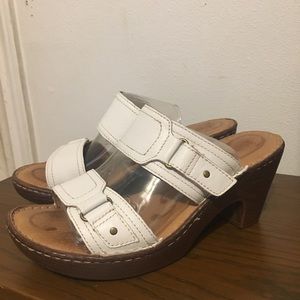BORN slide wedge sandals